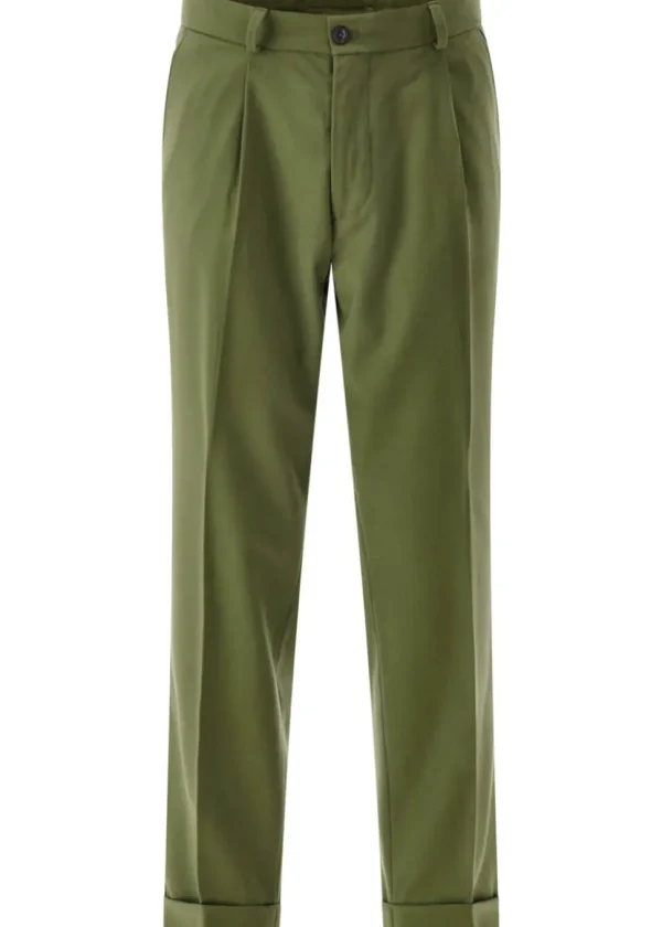 Club Of Gents Savile Row Obey Trousers Green