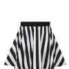 Collectif Beetle Stripe 60's Bikini Skirt with Pants Black White