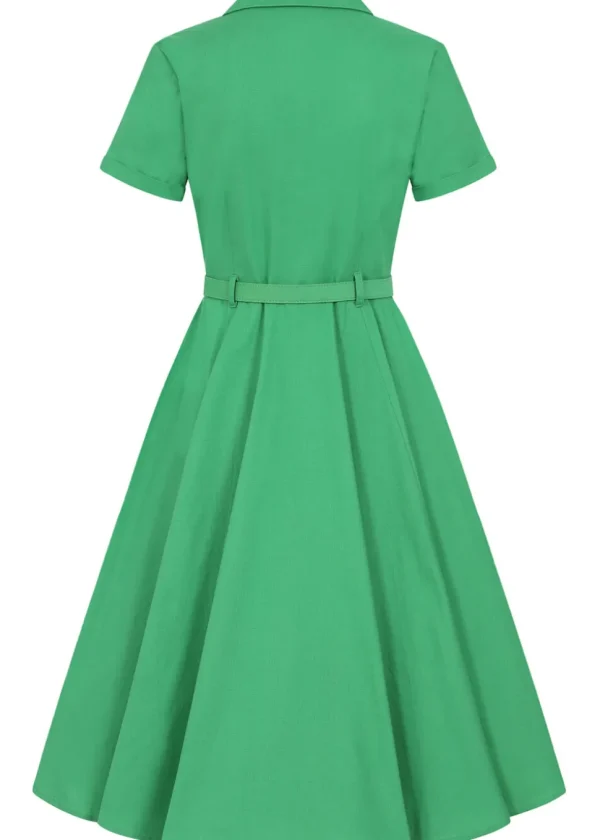 Collectif Caterina 40's Swing Dress Green