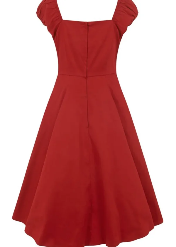 Collectif Dolores Classic 50's Swing Dress Red