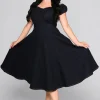 Collectif Dolores Denim 50's Swing Dress Navy