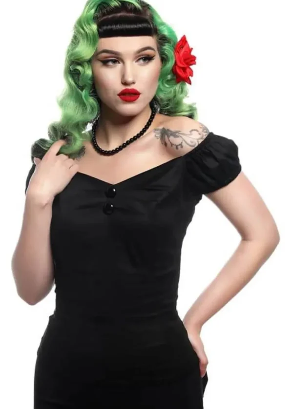 Collectif Dolores 50's Top Black