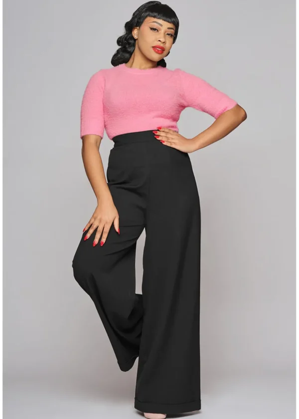 Collectif Gerilynn 40's Trousers Black