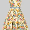 Collectif Jill Rose Garden 50's Swing Dress Multi