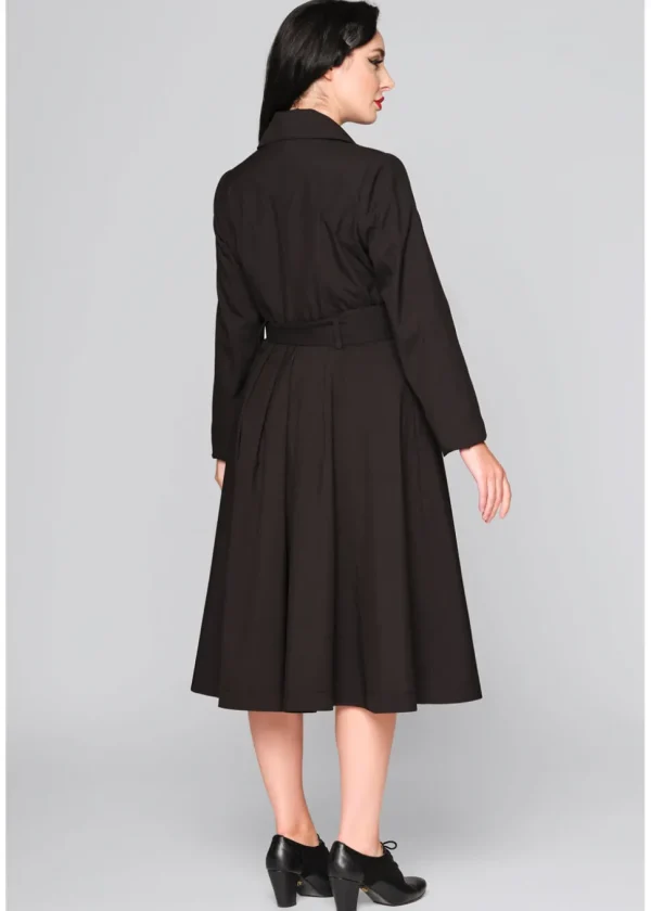 Collectif Korrina 50's Trenchcoat Black