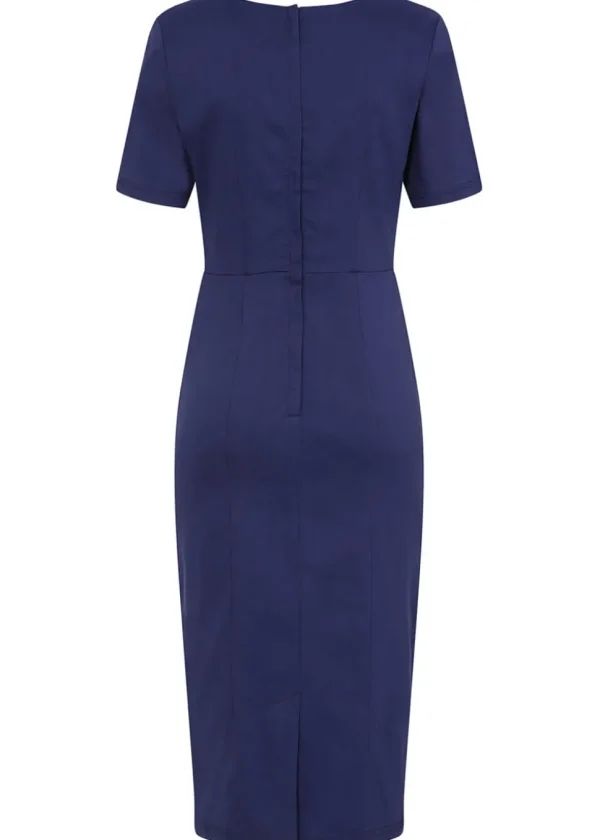 Collectif Margret 50's Pencil Dress Navy
