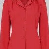 Collectif Pepper 40's Blouse Red