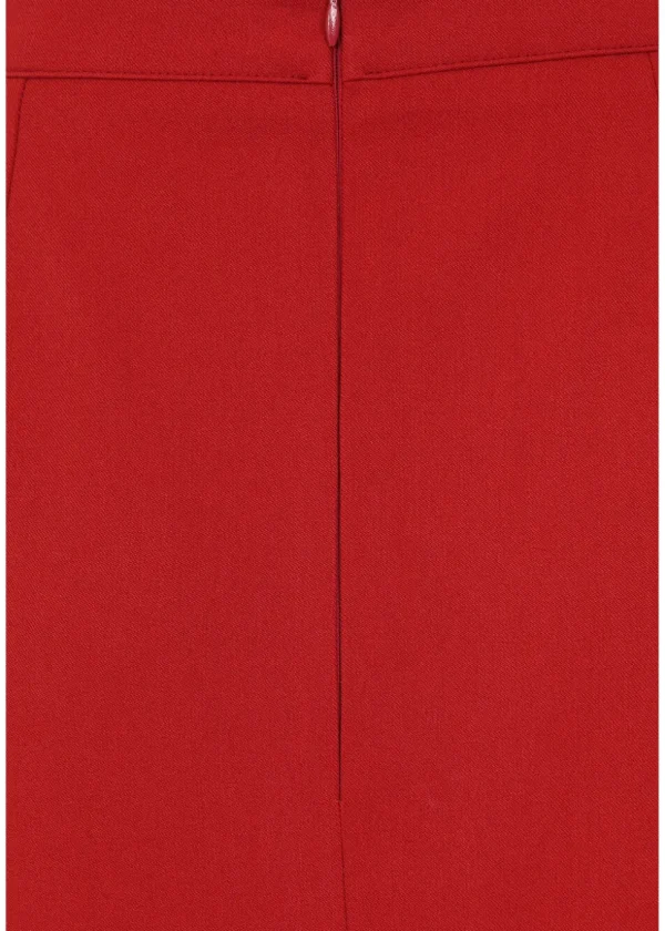 Collectif Posey 50's Pencil Skirt Red
