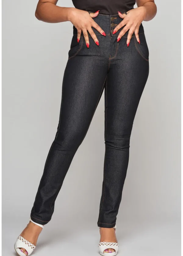 Collectif Rebel Katie Slim Fit Jeans Black