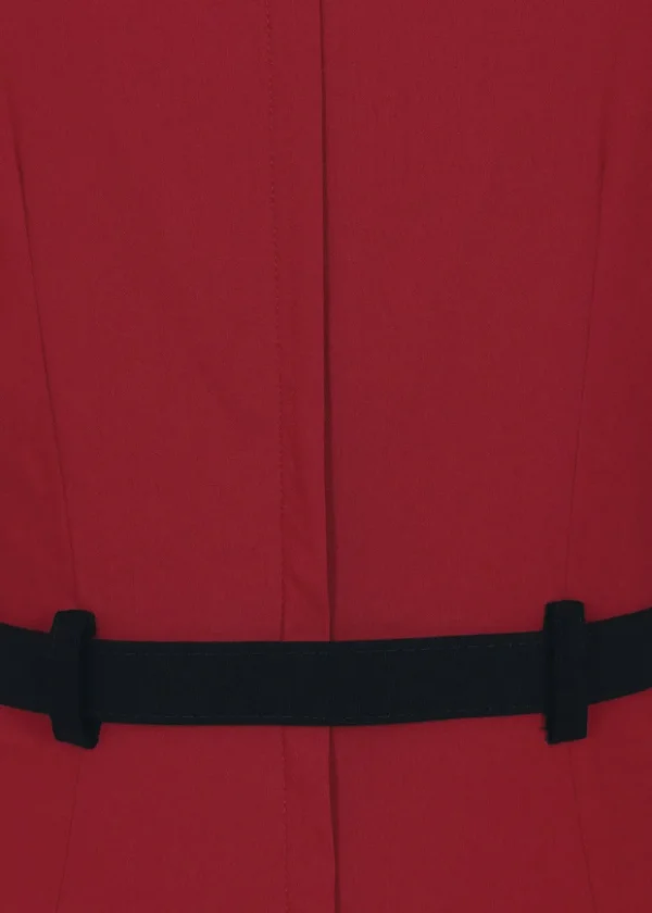 Collectif Sadie 50's Pencil Dress Red