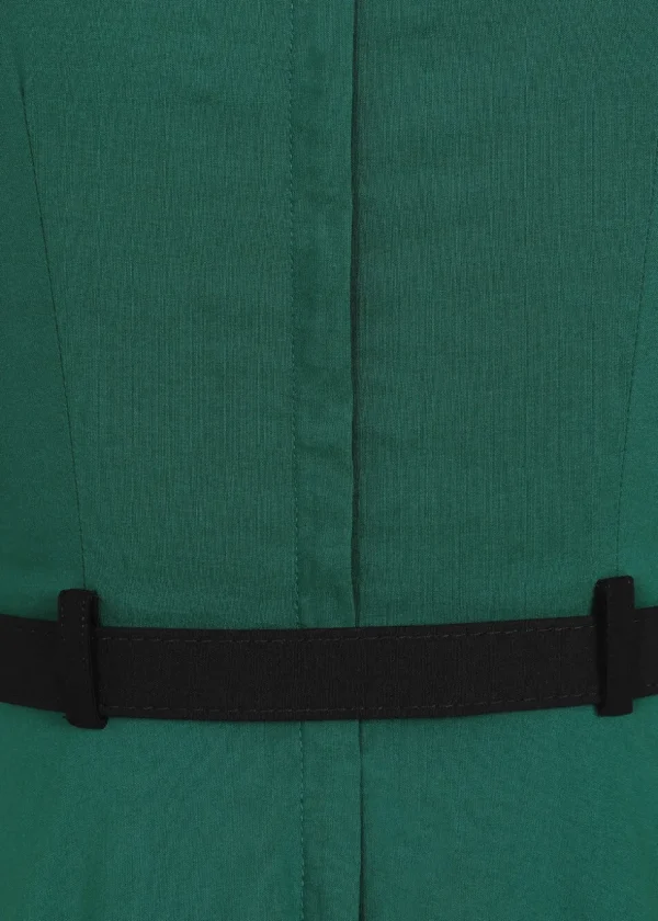 Collectif Sadie 50's Swing Dress Green