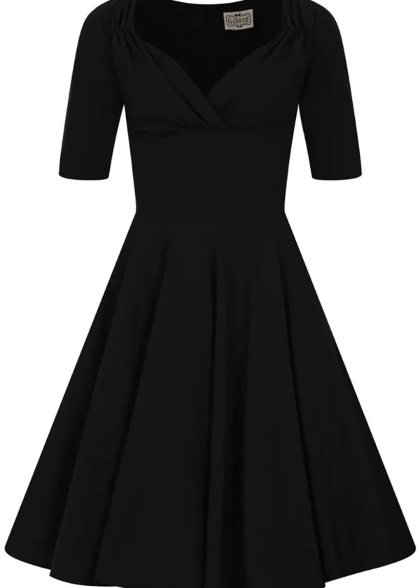 Collectif Trixie 50's Swing Dress Black