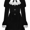 Dark In Love Augusta Skull Velvet Jacket Black