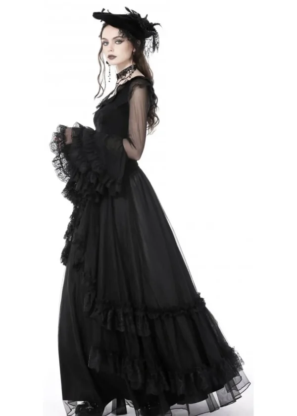 Dark In Love Britannia Maxi Skirt Black