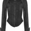 Dark In Love Victorian Ruffles Blouse Black