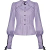 Dark In Love Witch Blouse Purple