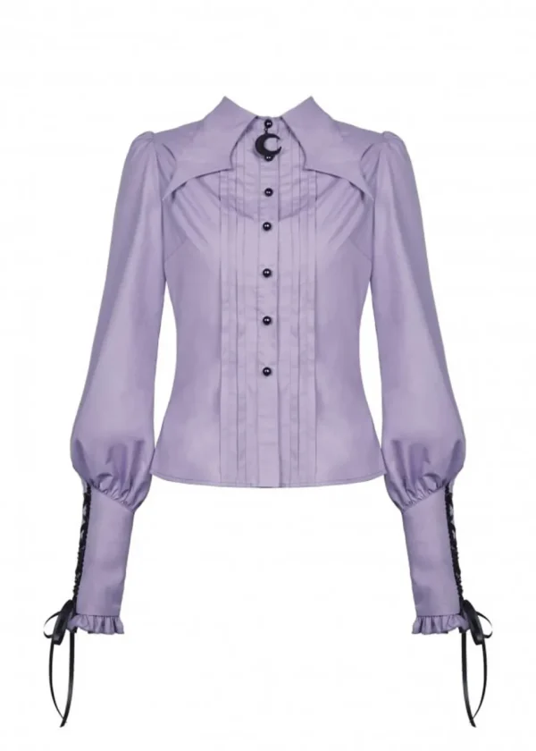 Dark In Love Witch Blouse Purple
