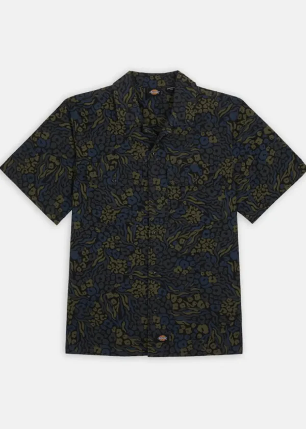 Dickies Men Saltville Shirt Blue Brown