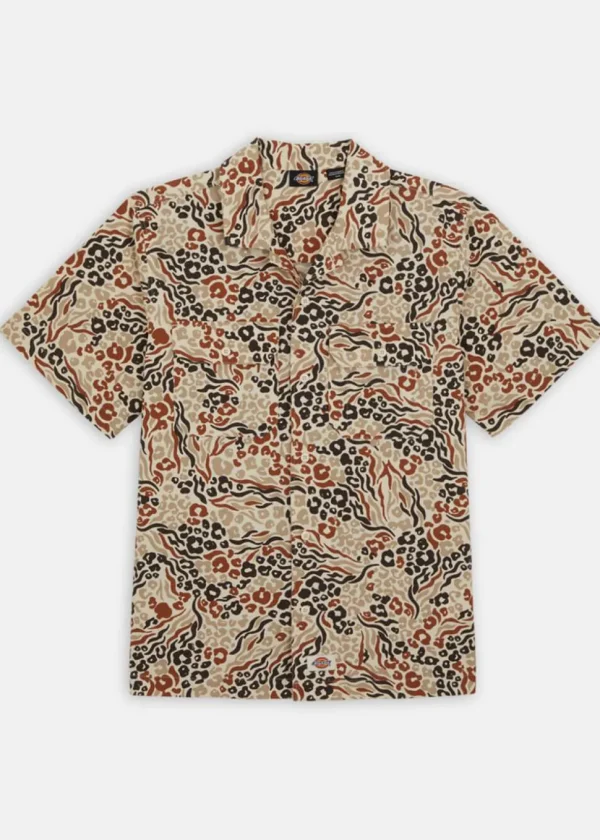 Dickies Men Saltville Shirt Red Camouflage