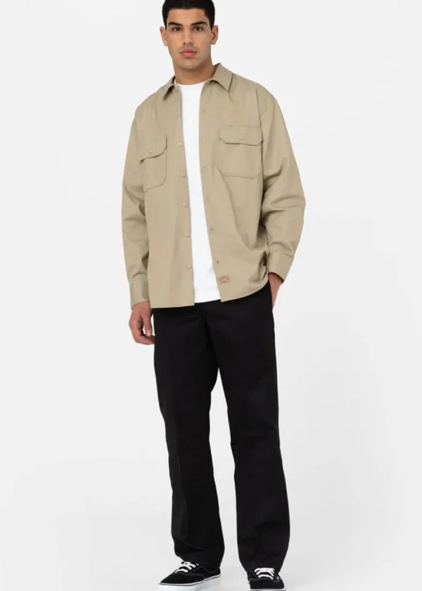 Dickies Mens 873 Slim Straight Chino Trousers Black