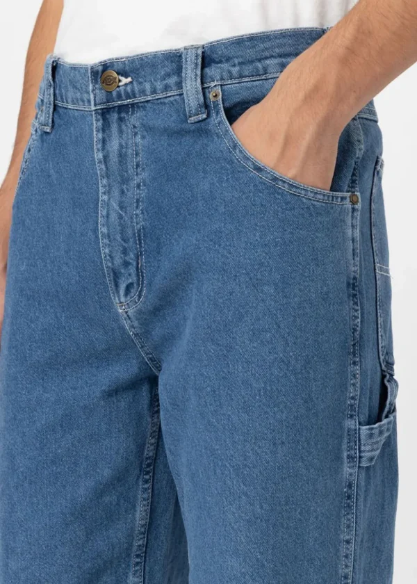 Dickies Mens Garyville Denim Jeans Classic Blue