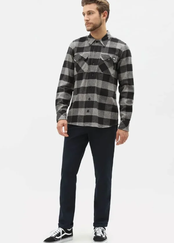 Dickies Men's Sacramento Flannel Shirt Gray