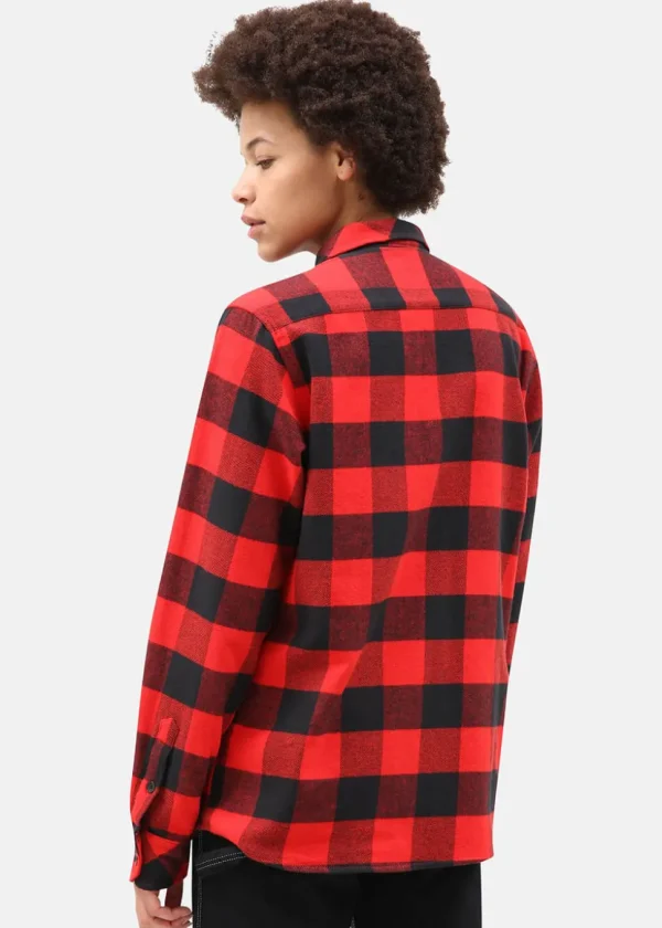 Dickies Men's Sacramento Flannel Shirt Red