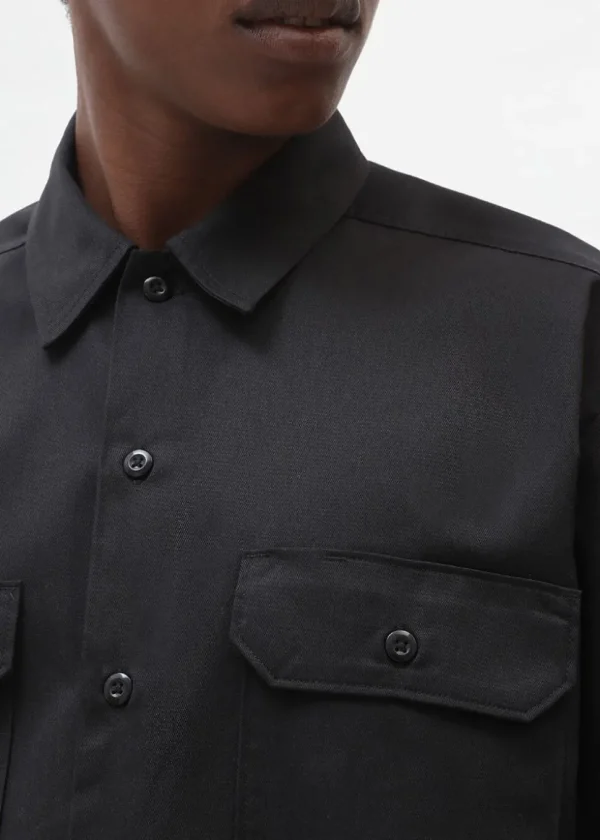 Dickies Mens Short Sleeve Work Shirt Black
