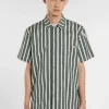 Dickies Multi Stripe Shirt Iceberg Green