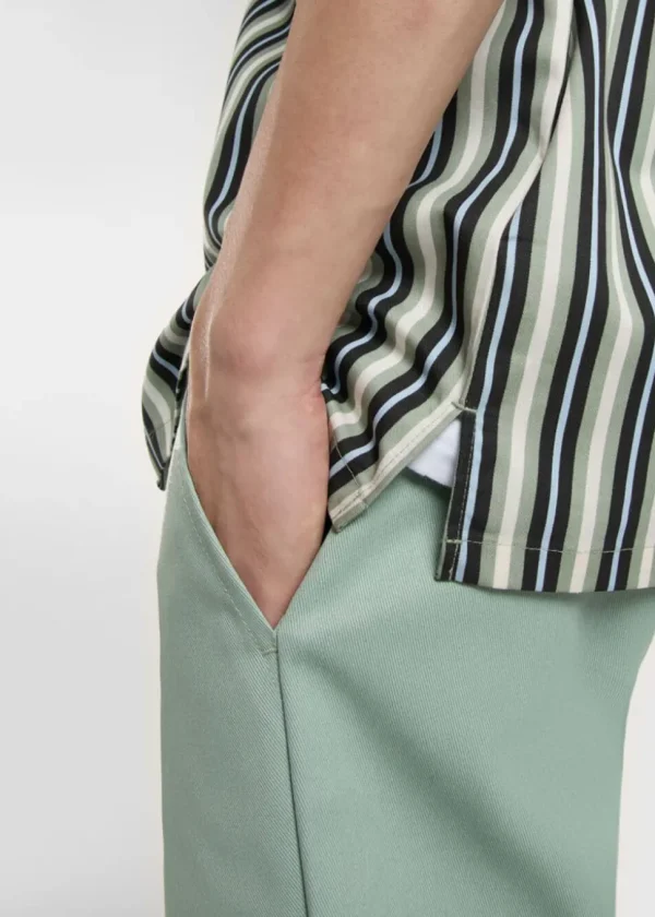 Dickies Multi Stripe Shirt Iceberg Green