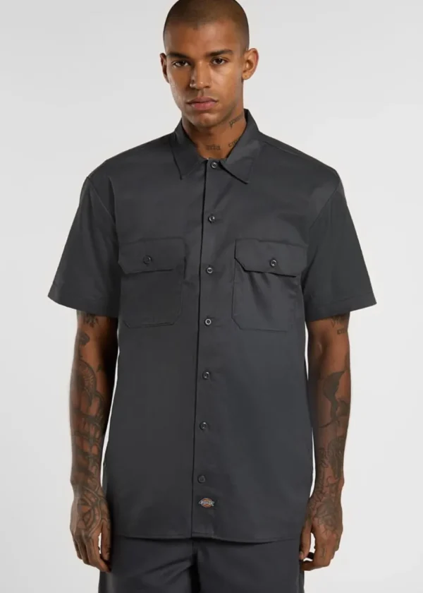 Dickies Work Short Sleeve Shirt Grey