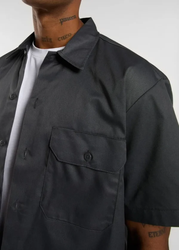 Dickies Work Short Sleeve Shirt Grey