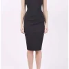 Diva Catwalk Banbury 50's Pencil Dress Black
