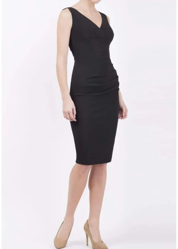 Diva Catwalk Banbury 50's Pencil Dress Black
