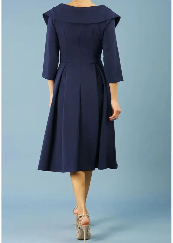 Diva Catwalk Gatsby 50's Swing Dress Black