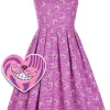 Dolly & Dotty Amanda Cheshire Cat 50's Swing Dress Pink