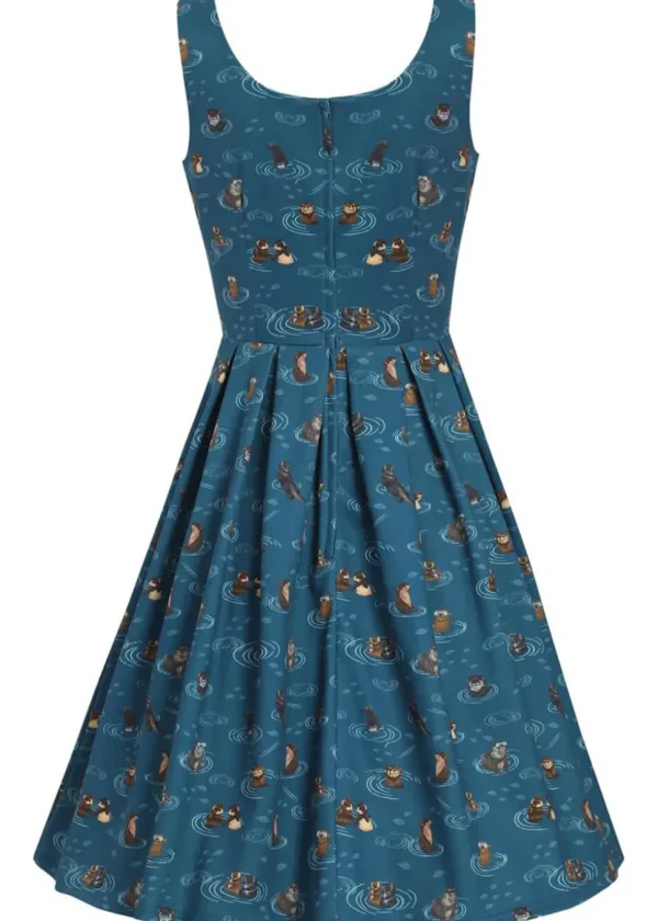 Dolly & Dotty Amanda Otter Family 50's Swing Dress in Blue