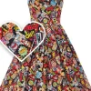 Dolly & Dotty Amanda Pop Art 50's Swing Dress Multi