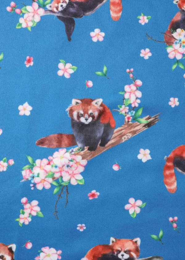 Dolly & Dotty Amanda Red Panda 50's Swing Dress Blue
