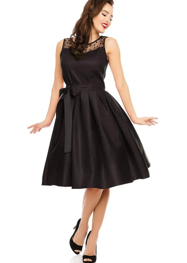 Dolly & Dotty Elizabeth 50's Swing Dress Black