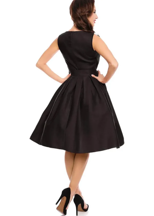 Dolly & Dotty Elizabeth 50's Swing Dress Black