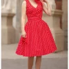 Dolly & Dotty May Polkadot 50's Swing Dress Red