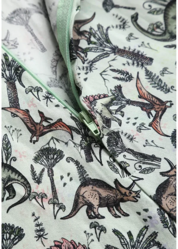 Dolly & Dotty Penelope Dinosaur Forest 50's Swing Dress Green
