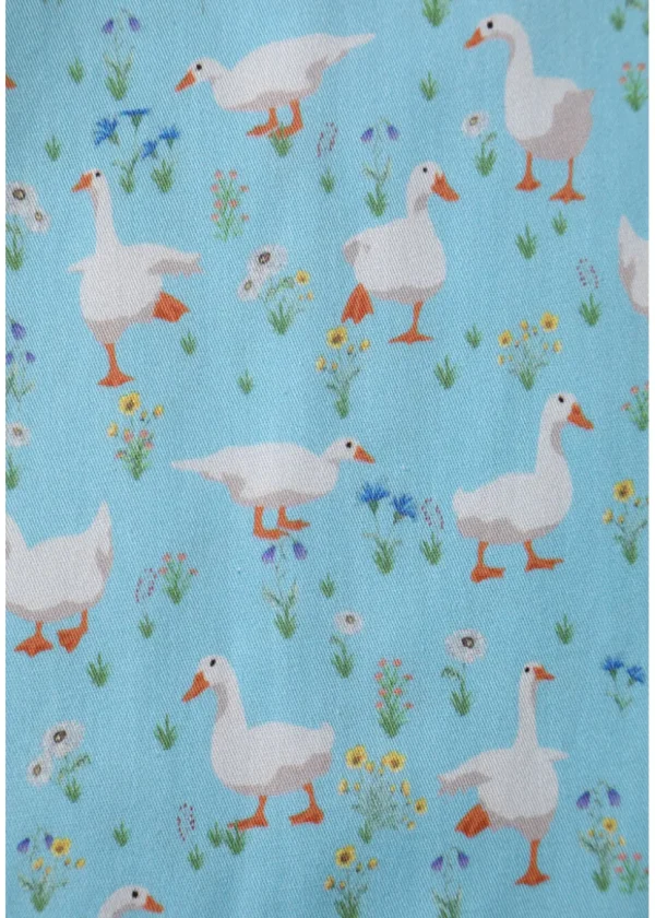 Dolly & Dotty Penelope Duck Farm 50's Swing Dress Light Blue