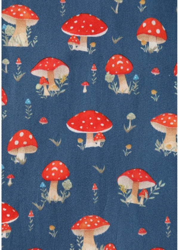 Dolly & Dotty Penelope Mushroom 50's Swing Dress Blue