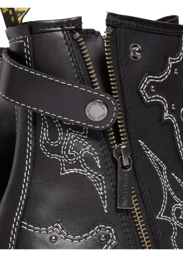 Dr. Martens 1460 Gothic Americana Wanama Leather Boots Black