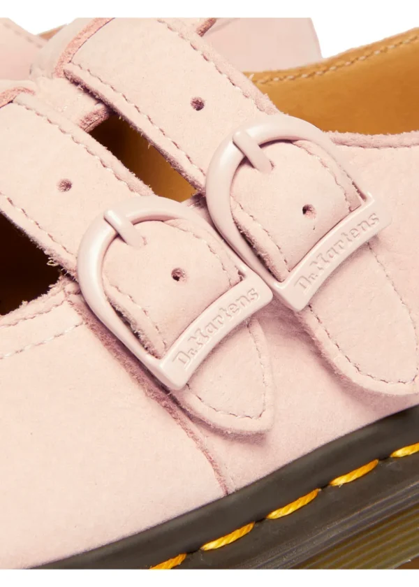 Dr. Martens 8065 Leather Mary Janes Shoes Powder Pink