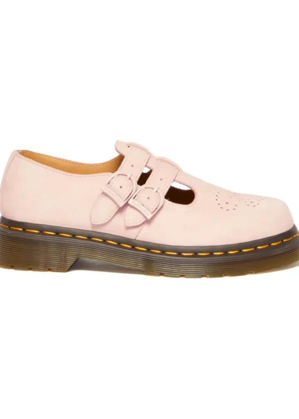 Dr. Martens 8065 Leather Mary Janes Shoes Powder Pink