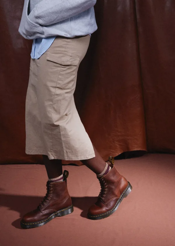 Dr. Martens 1460 Pascal Ambassador Soft Leather Boots Cashew Brown