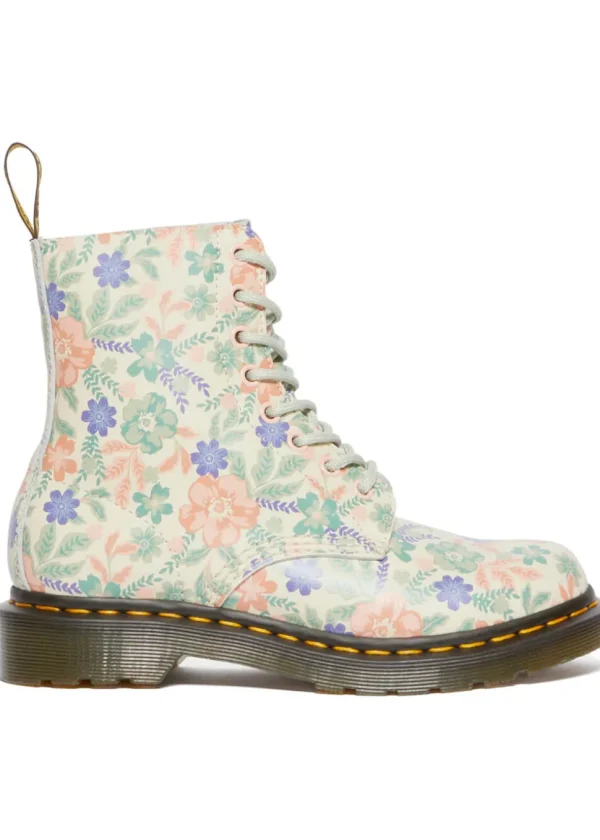 Dr. Martens 1460 Pascal Cloud Floral Leather Boots Cream